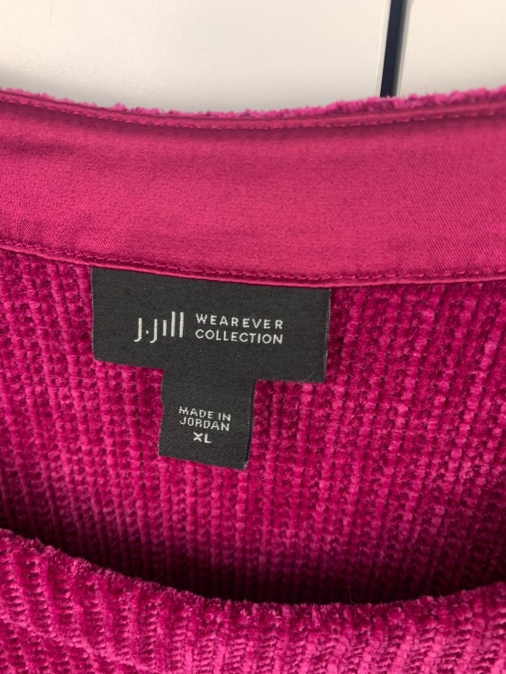 J Jill XL Chenille Knit Sweater Pink Scoop Neck Heritage Cozy Classic Mature - Picture 4 of 7
